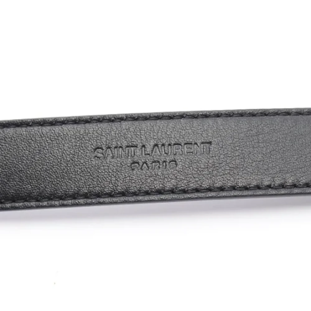 Yves Saint Laurent Vintage Pre-owned Leather belts Black Dames