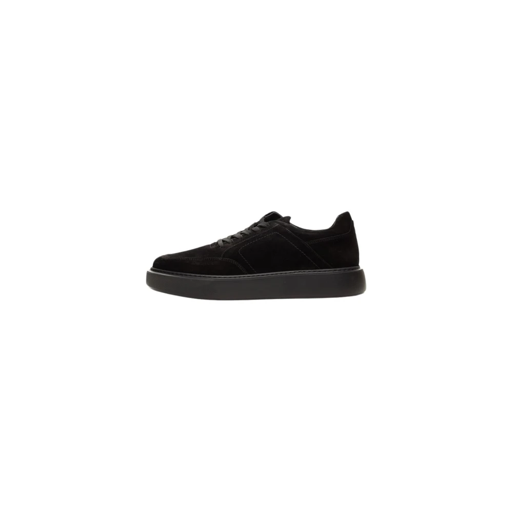 Poche Paris Stijlvolle Sneakers voor Mannen en Vrouwen Heren Schoenen Zwart