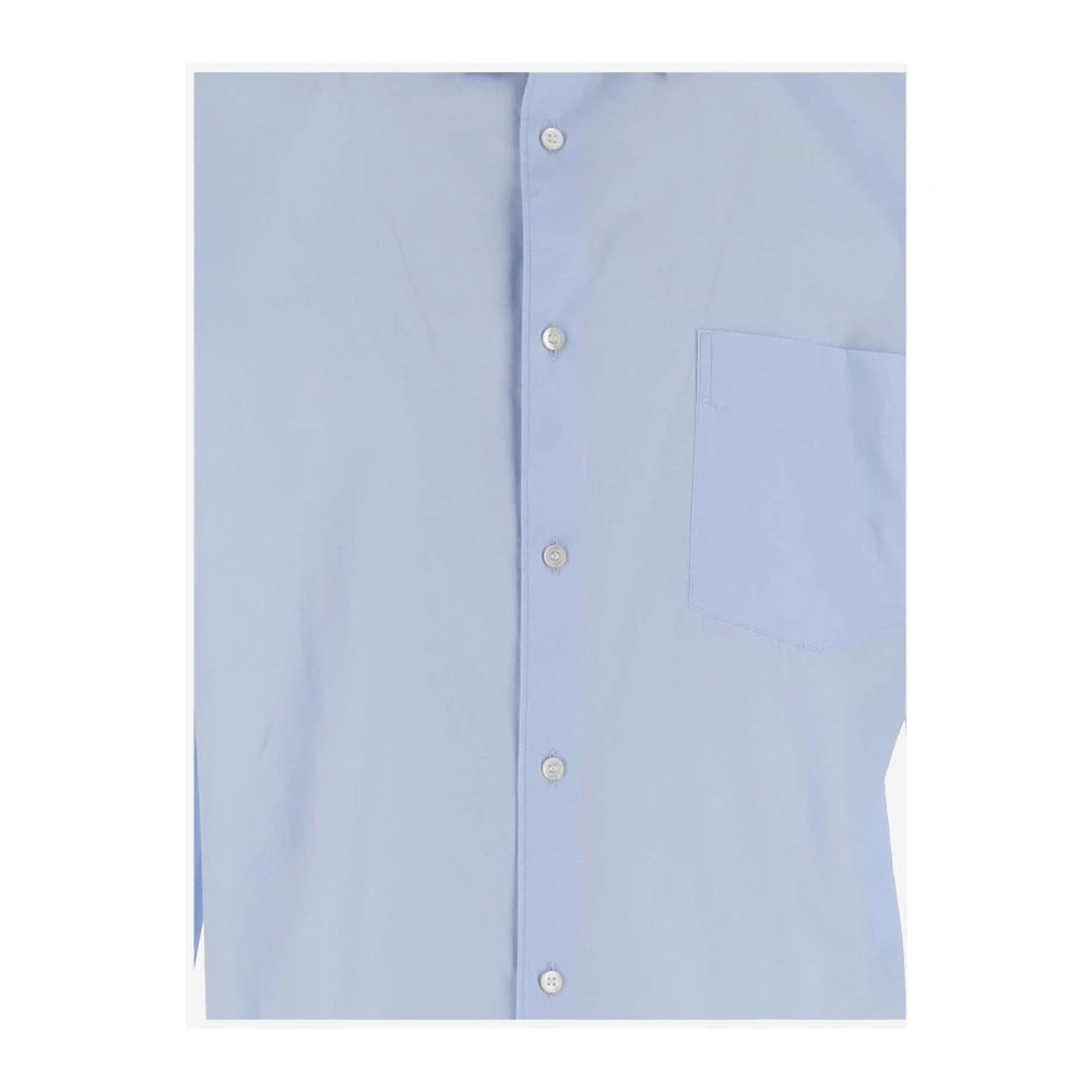 Aspesi Lichtblauw Katoenen Overhemd met Lange Mouwen Blue Heren