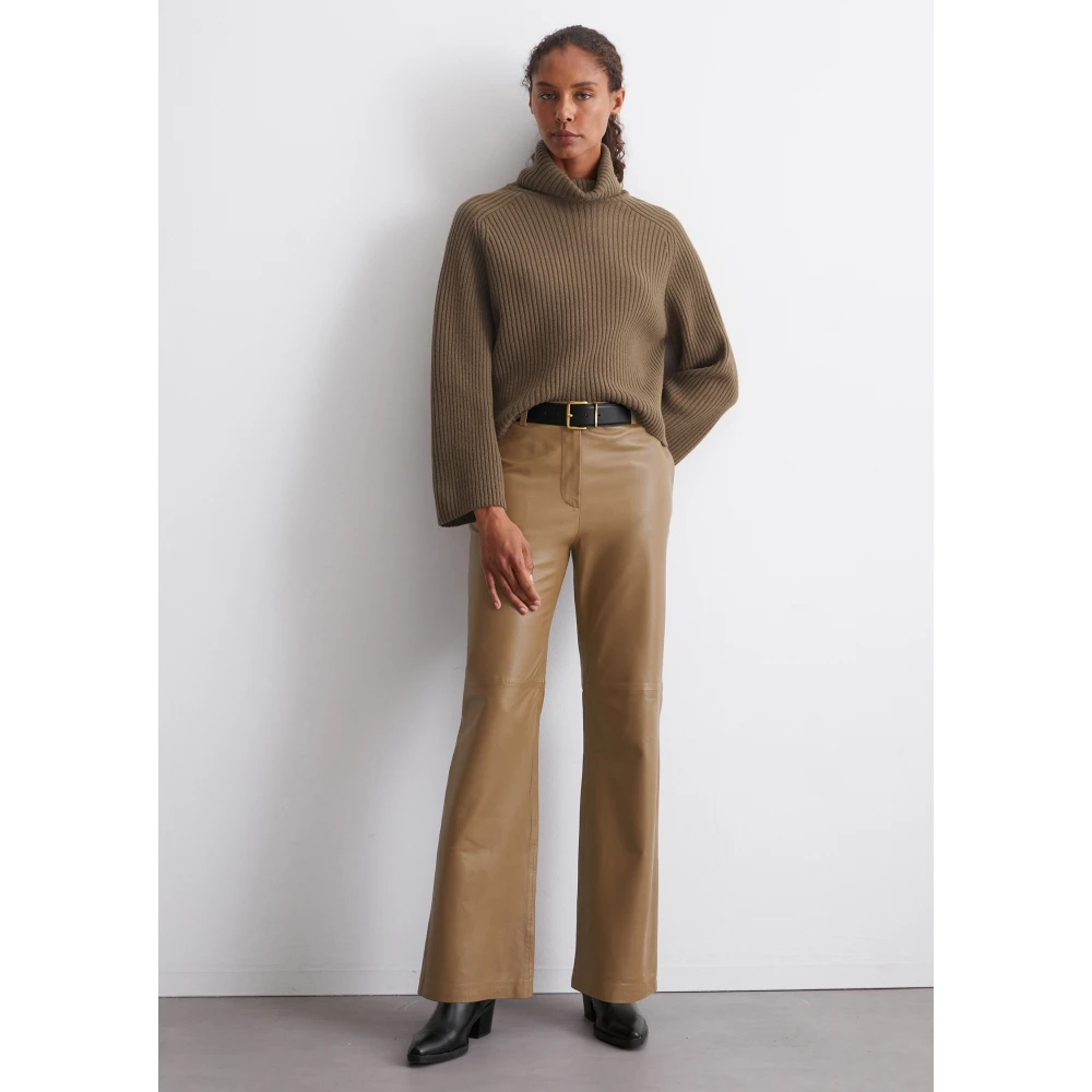 Marc O'Polo Geribbelde coltrui los Gray Dames