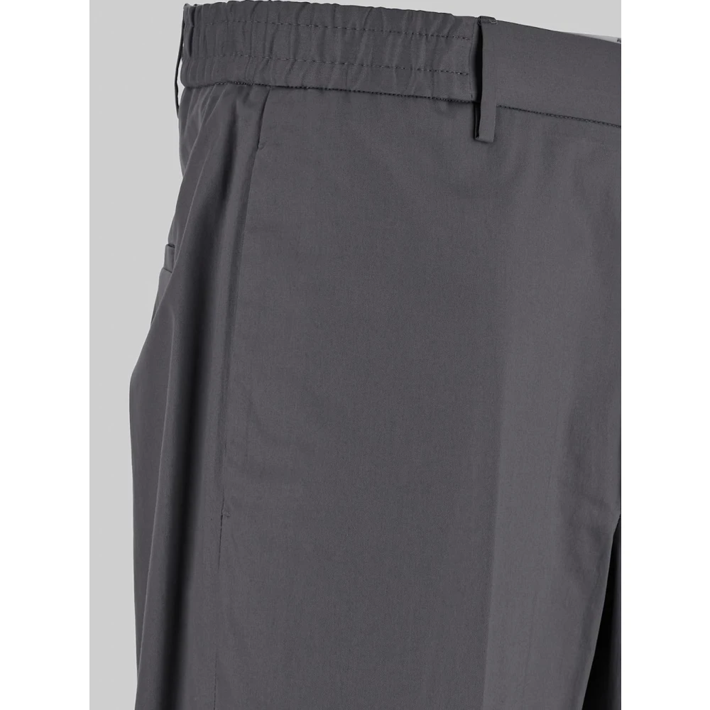 Tagliatore Slim-fit Trousers Gray Heren