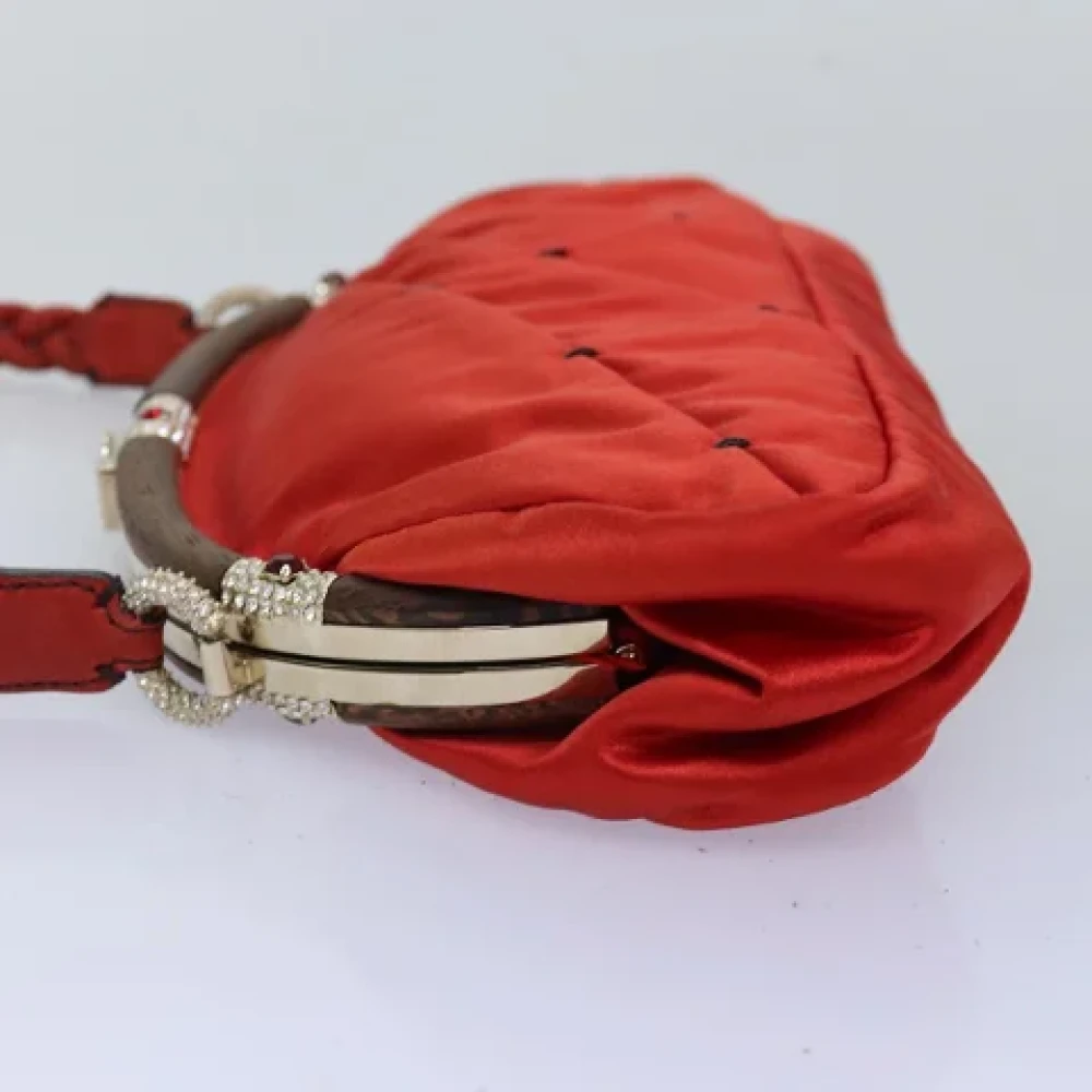Valentino Vintage Pre-owned Canvas shoulder-bags Red Dames