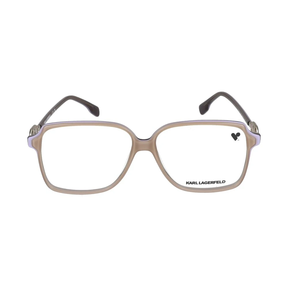 Karl Lagerfeld Brown Glasses, Female, 56 Mm, Eyeglasses Kl6091 238 Beige/Lilac 56/13/140