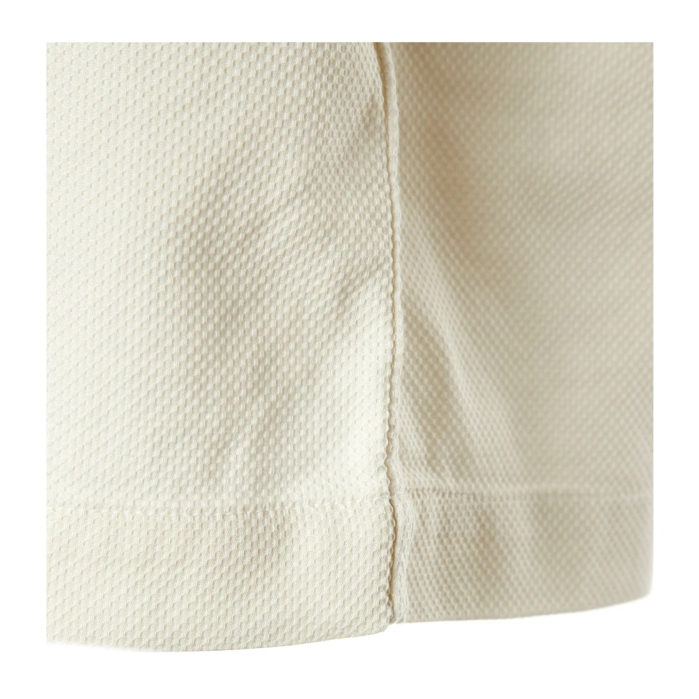 Fred Perry Piqué Structuur Reverskraag Overhemd White Heren