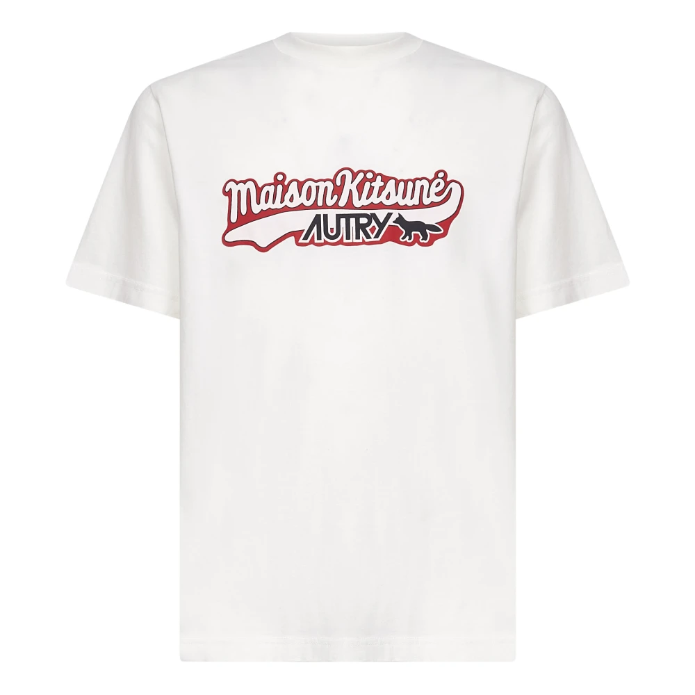 Autry Men's White T-Shirts, L, T-Shirts And Polos With Fox Artwork