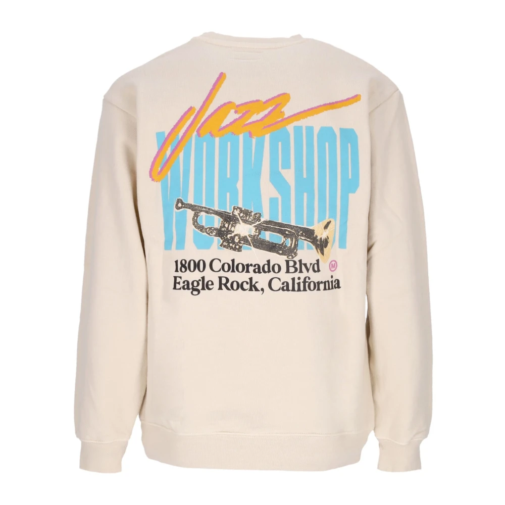 Market Jazz Night Crewneck Sweatshirt Beige Heren