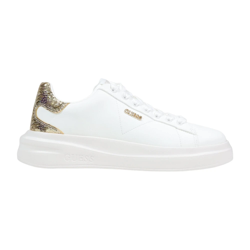 Guess Women's White Sneakers, 7 Uk, Elbina Sneaker