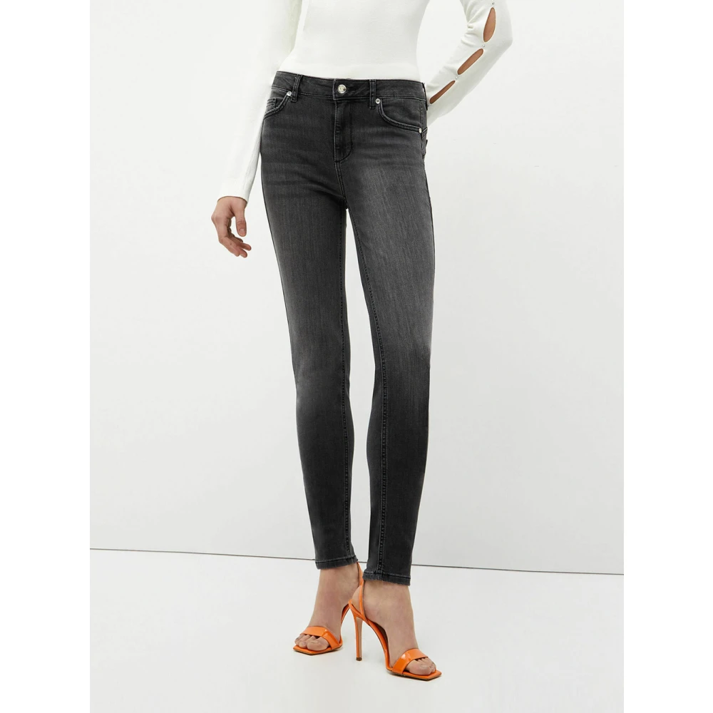 Liu Jo Zwarte Denim Slim Jeans Black Dames
