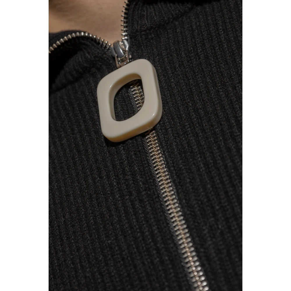 JW Anderson Geribbelde trui Black Heren