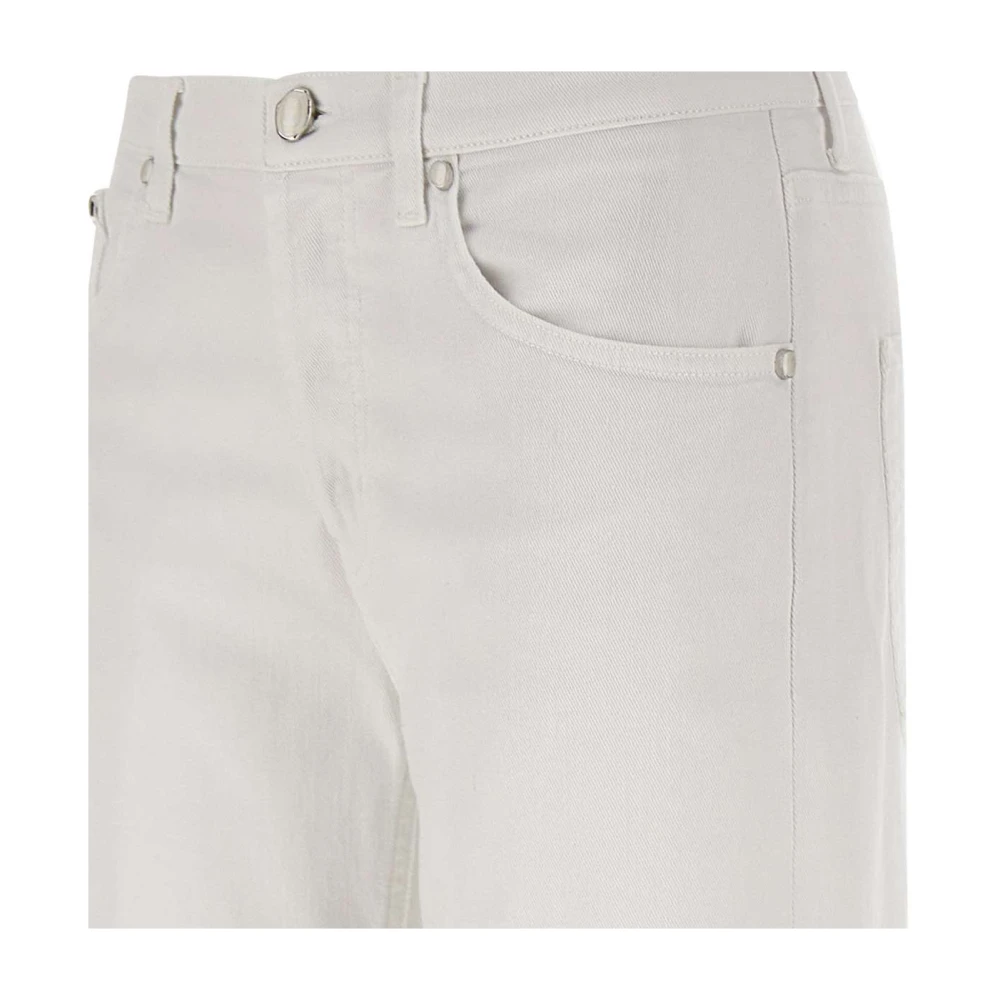 Dondup Straight Jeans White Dames