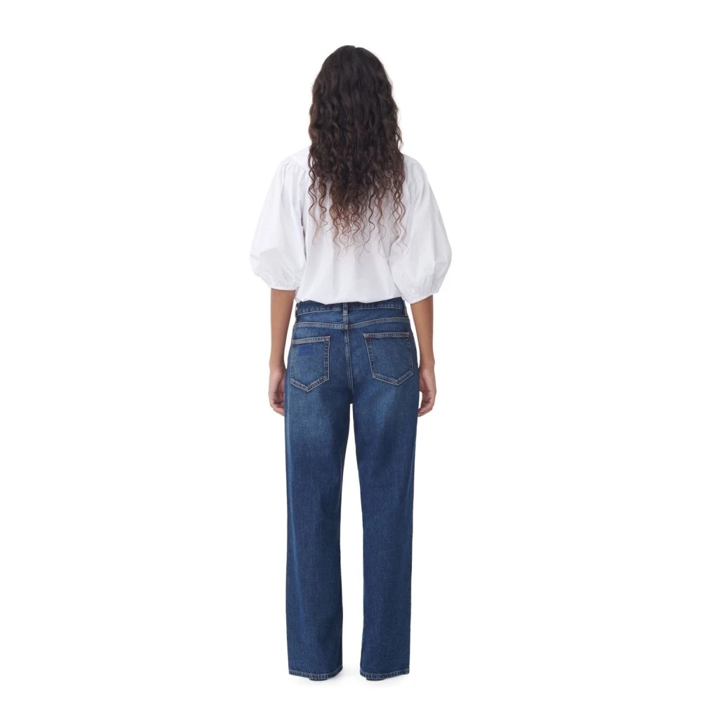 Ganni Stijlvolle Broek Blue Dames