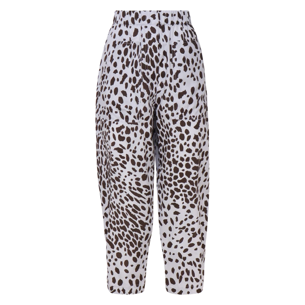 Ottod'Ame Vloeibare katoenen broek in Oester Multicolor Dames