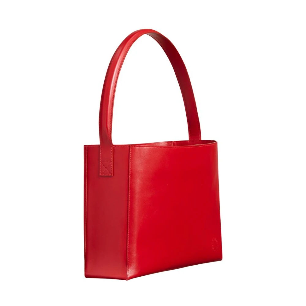 Ines De La Fressange Paris Léonore L rode leren tas Red Dames