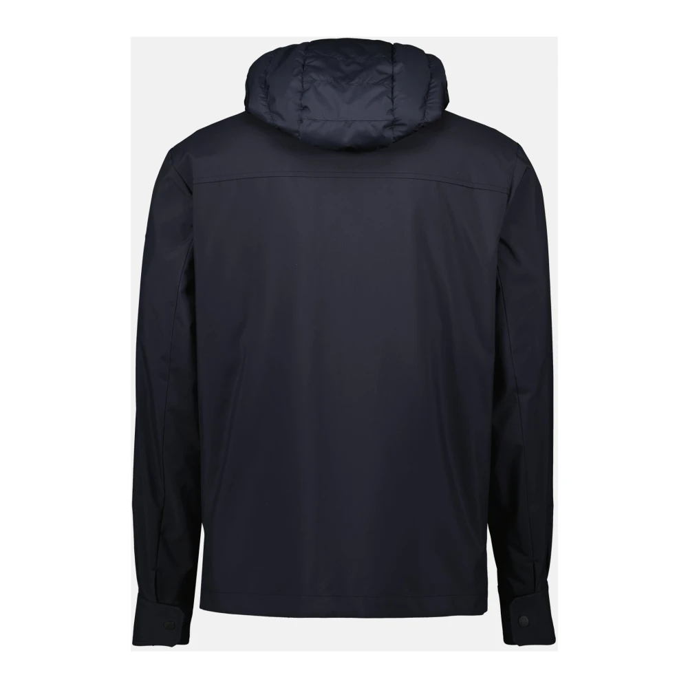 Moncler Omkeerbare windbreaker met gewatteerd vest Blue Heren