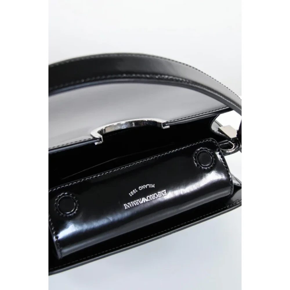 Armani Pre-owned Leather handbags Black Dames