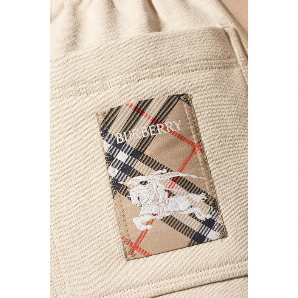 Burberry Logo shorts Beige Heren