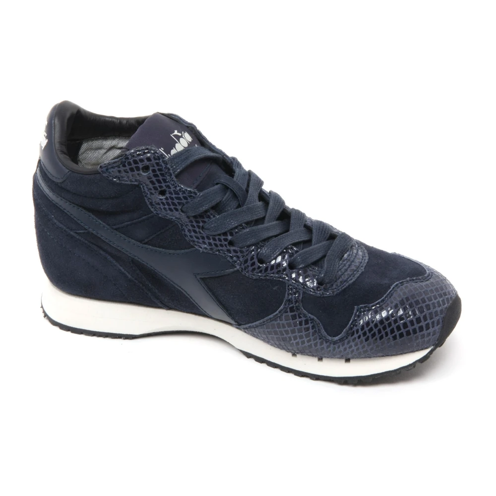 Diadora Trident Reptile Schoen met 5 cm Wedge Dames Schoenen Blauw