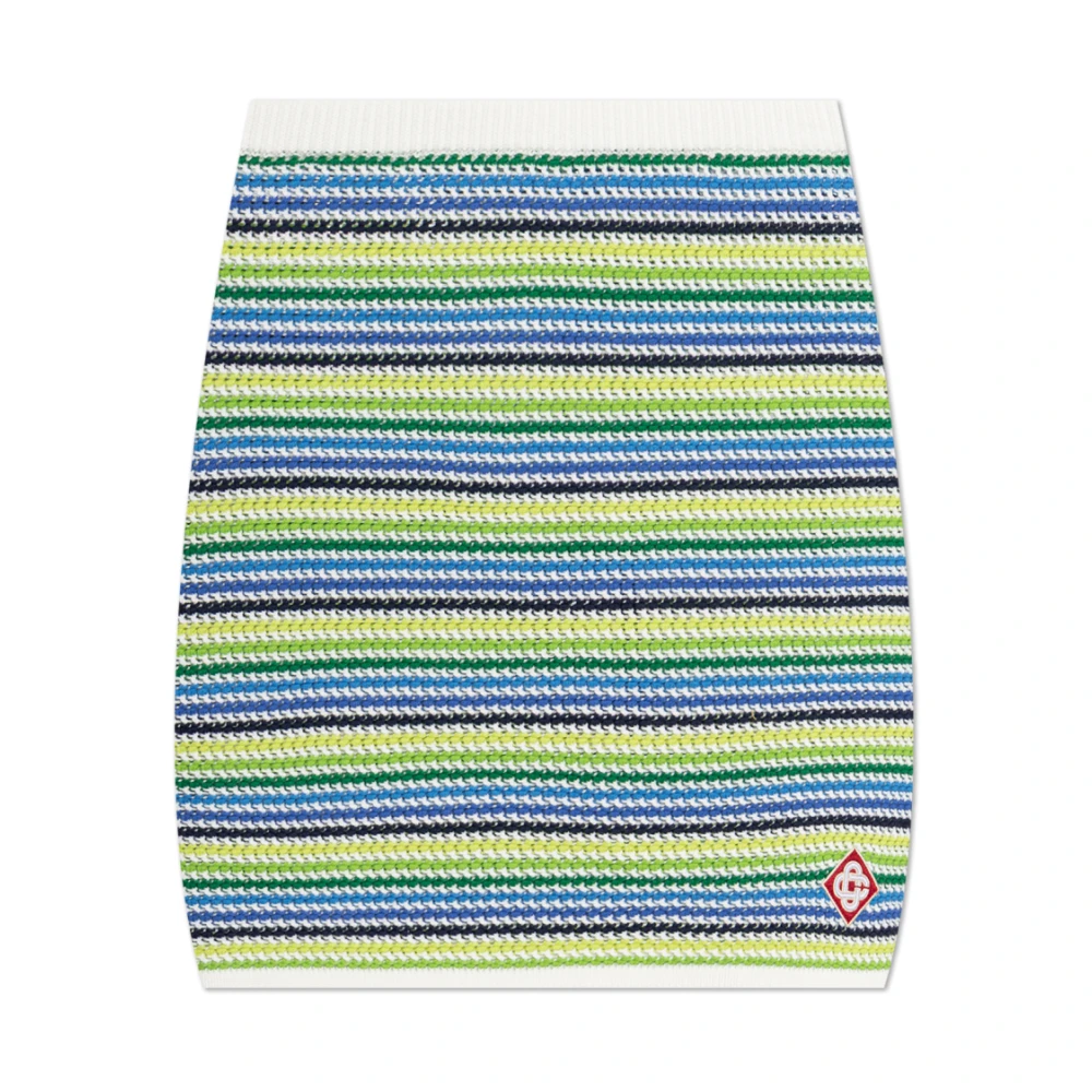 Casablanca Stripe Mini Skirt - Female - Short Skirts - Green - Xs - Skirts