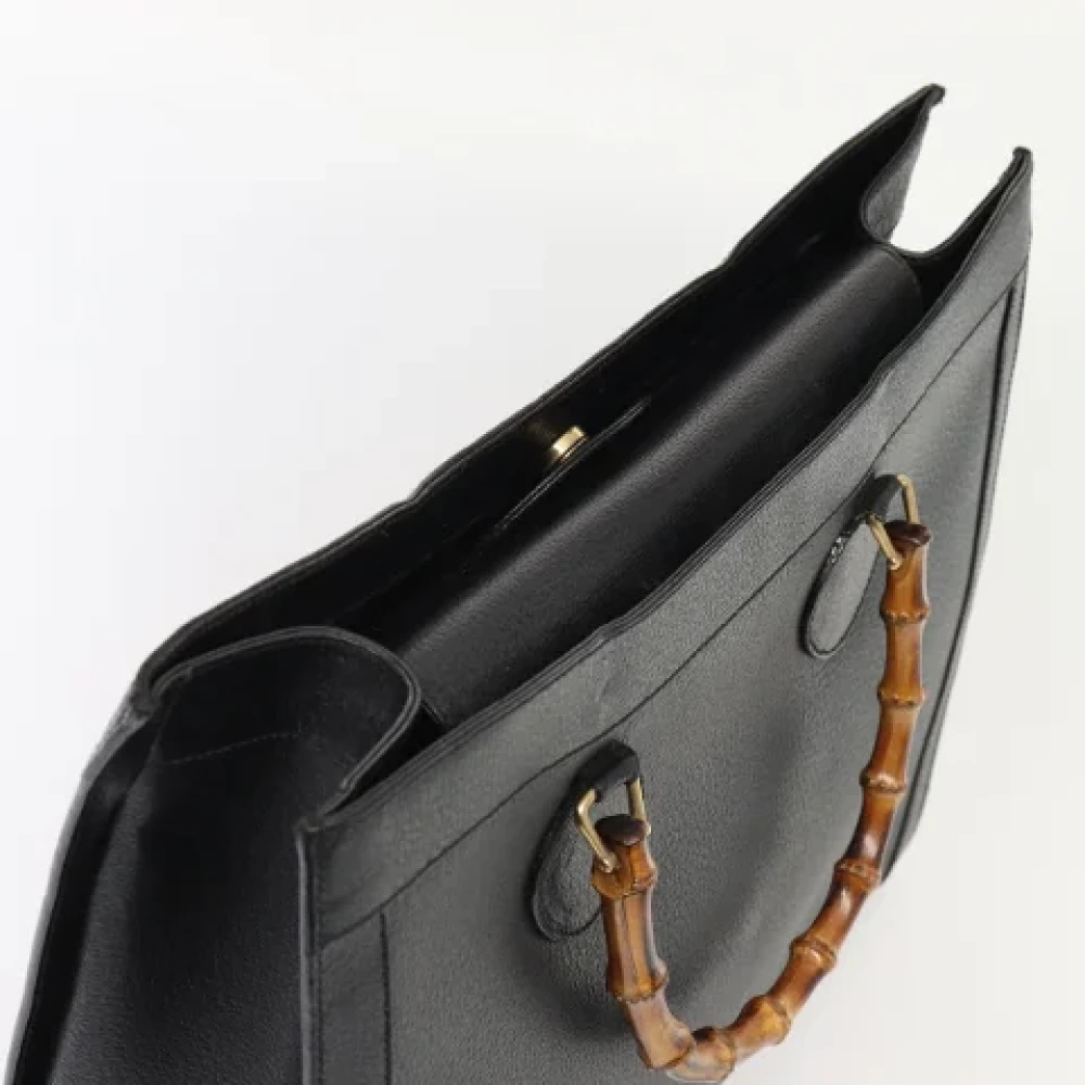 Gucci Vintage Pre-owned Leather handbags Black Dames