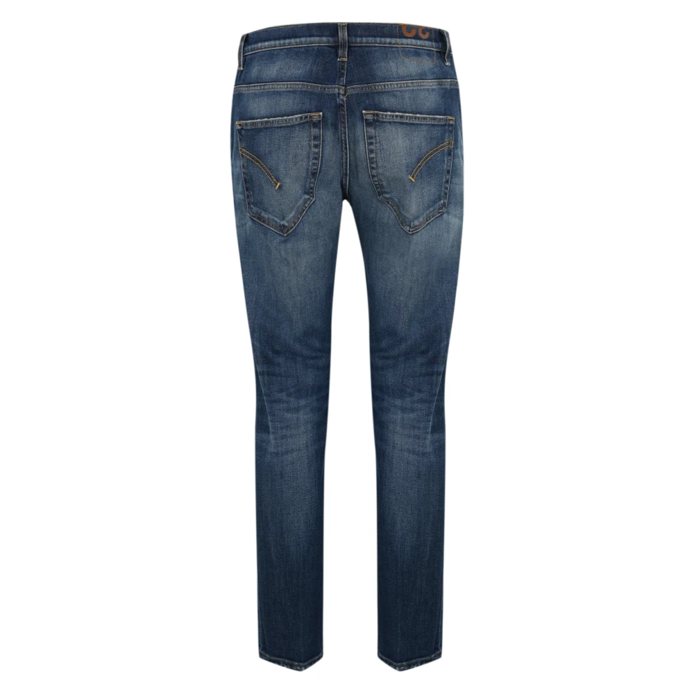 Dondup Blauwe Denim 5-Pocket Lage Taille Jeans Blue Heren