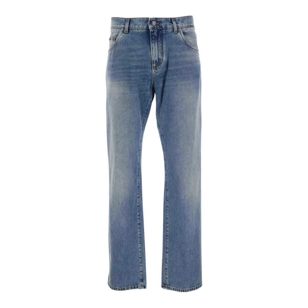 Dolce & Gabbana Blue Classic Five-Pocket Jeans - Male - Straight Fit Jeans - M - Jeans