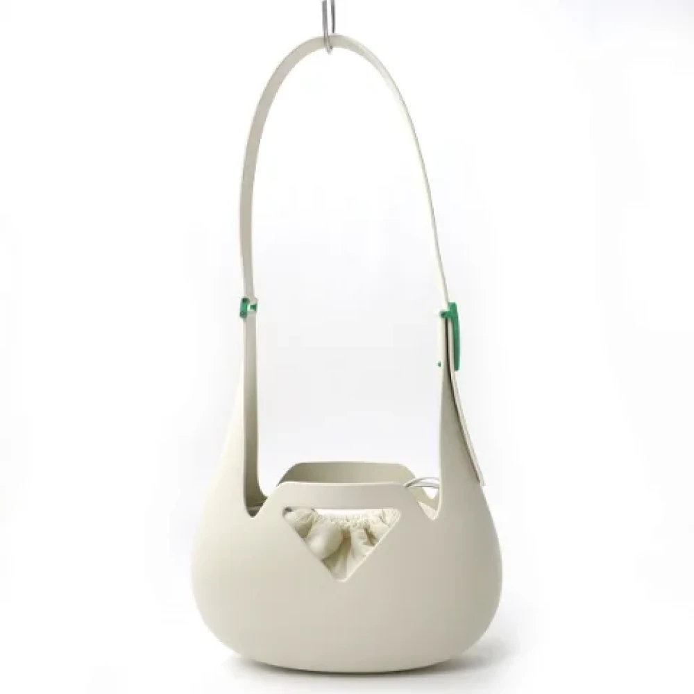 Bottega Veneta Vintage Pre-owned Plastic shoulder-bags White Dames