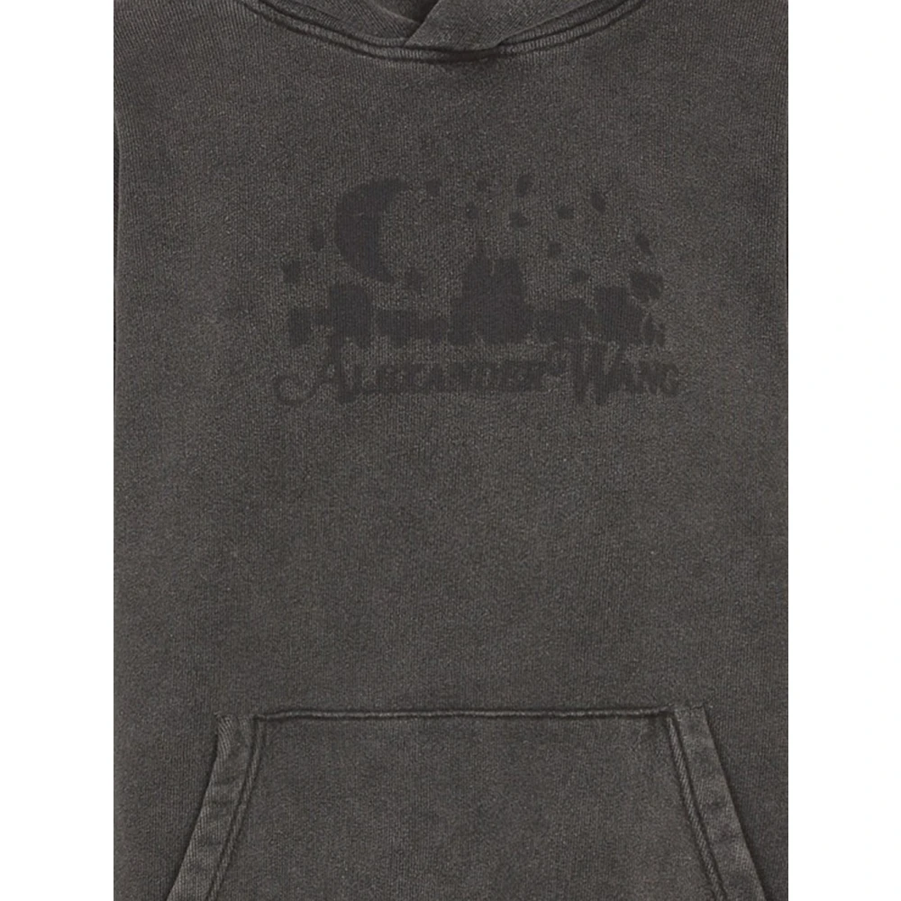 alexander wang Casual Sweatshirt Unisex Kleding Gray Heren
