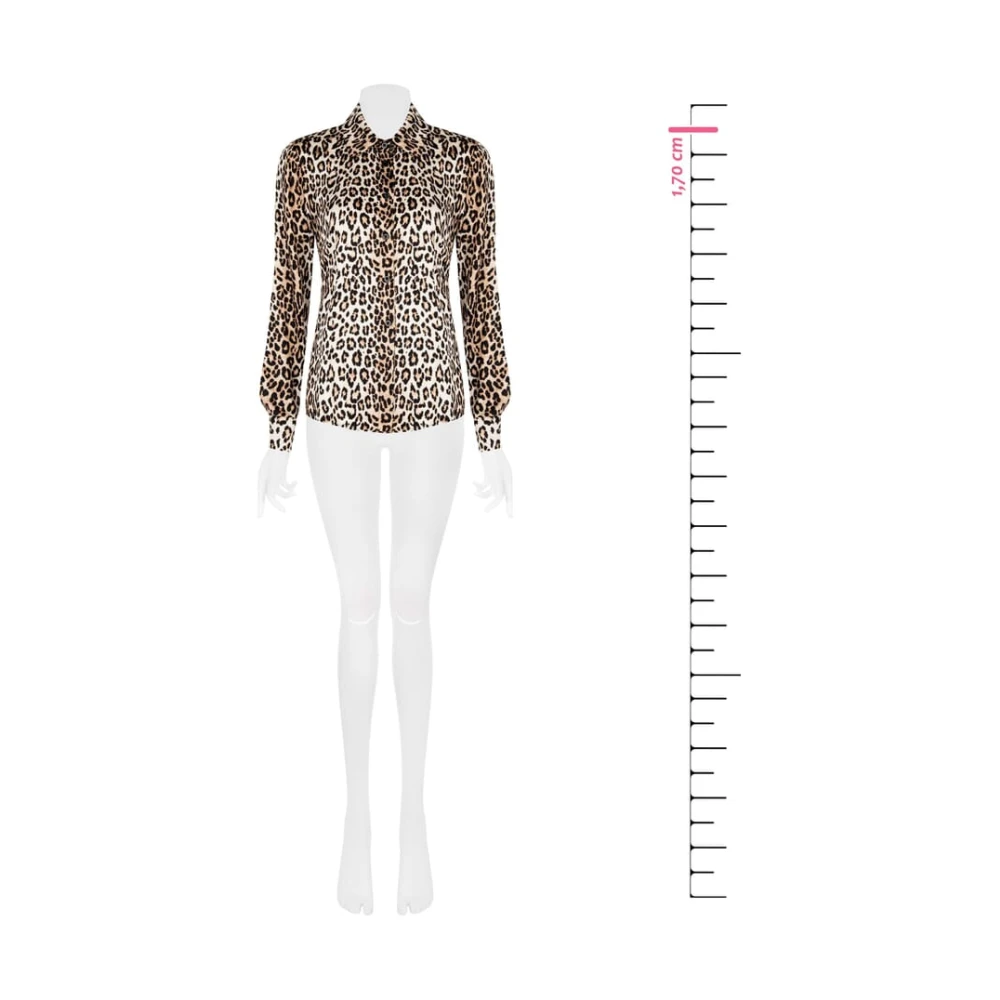 RINASCIMENTO Soepelvallende Viscose Blouse Beige Dames