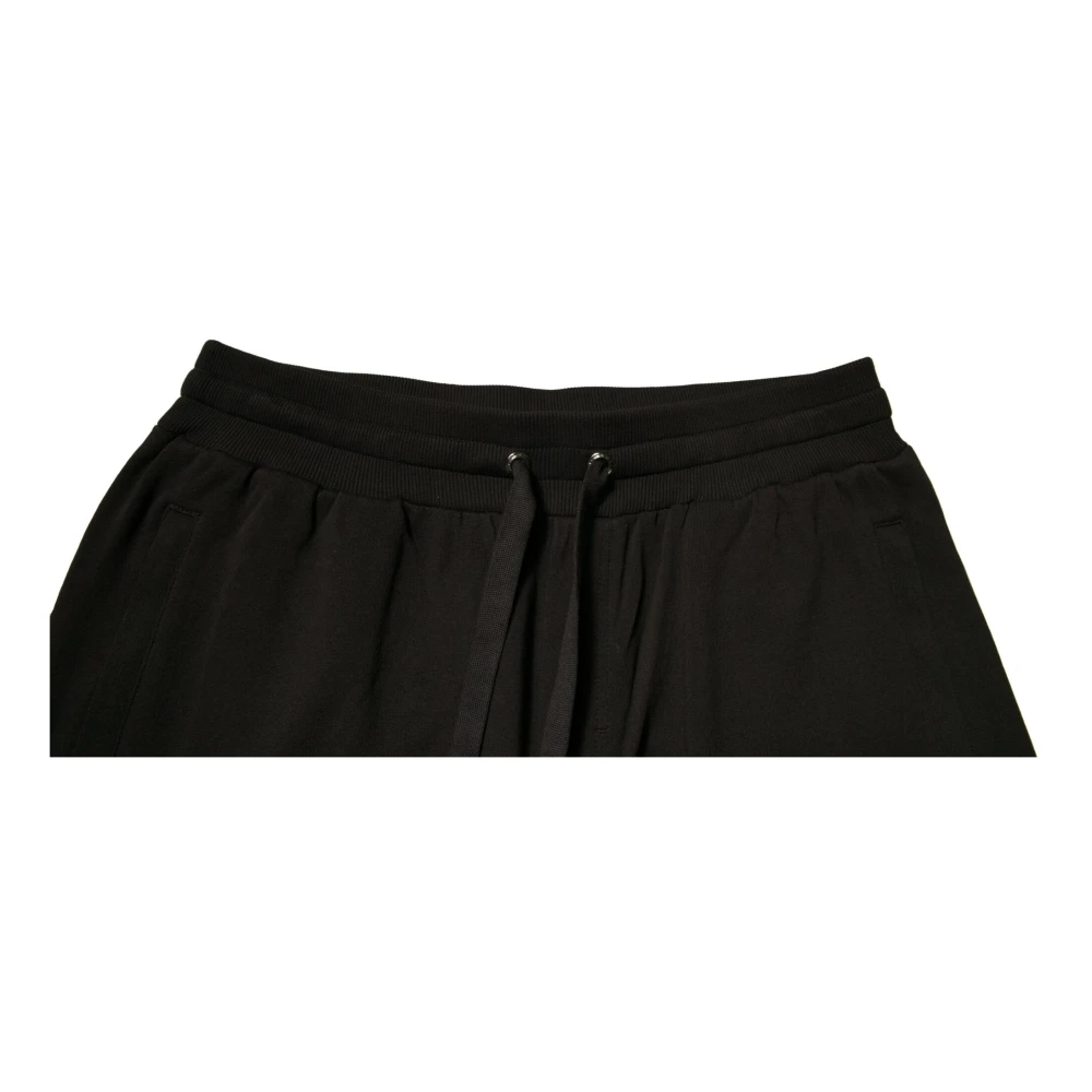 Dolce & Gabbana Zwarte Katoenen Jogger Sweatpants met Logo Black Heren
