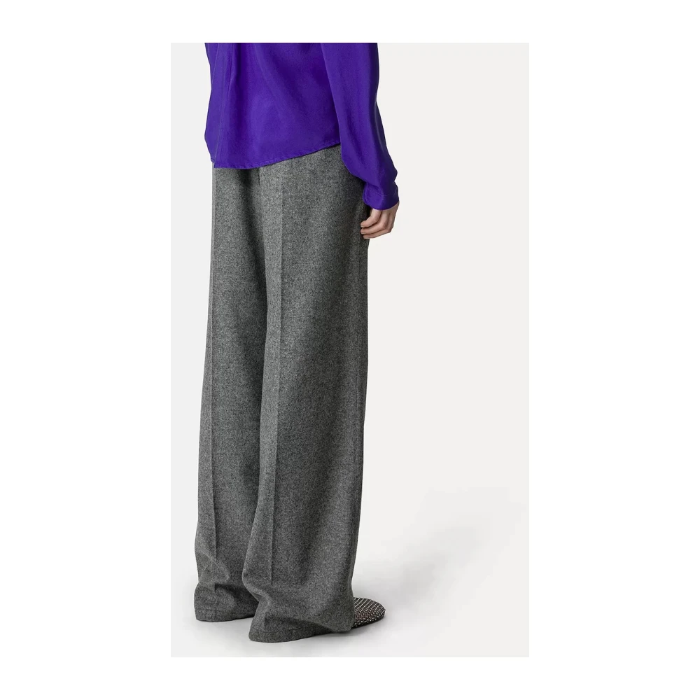 Forte Grijze Wijde Pijp Broek Gray Dames