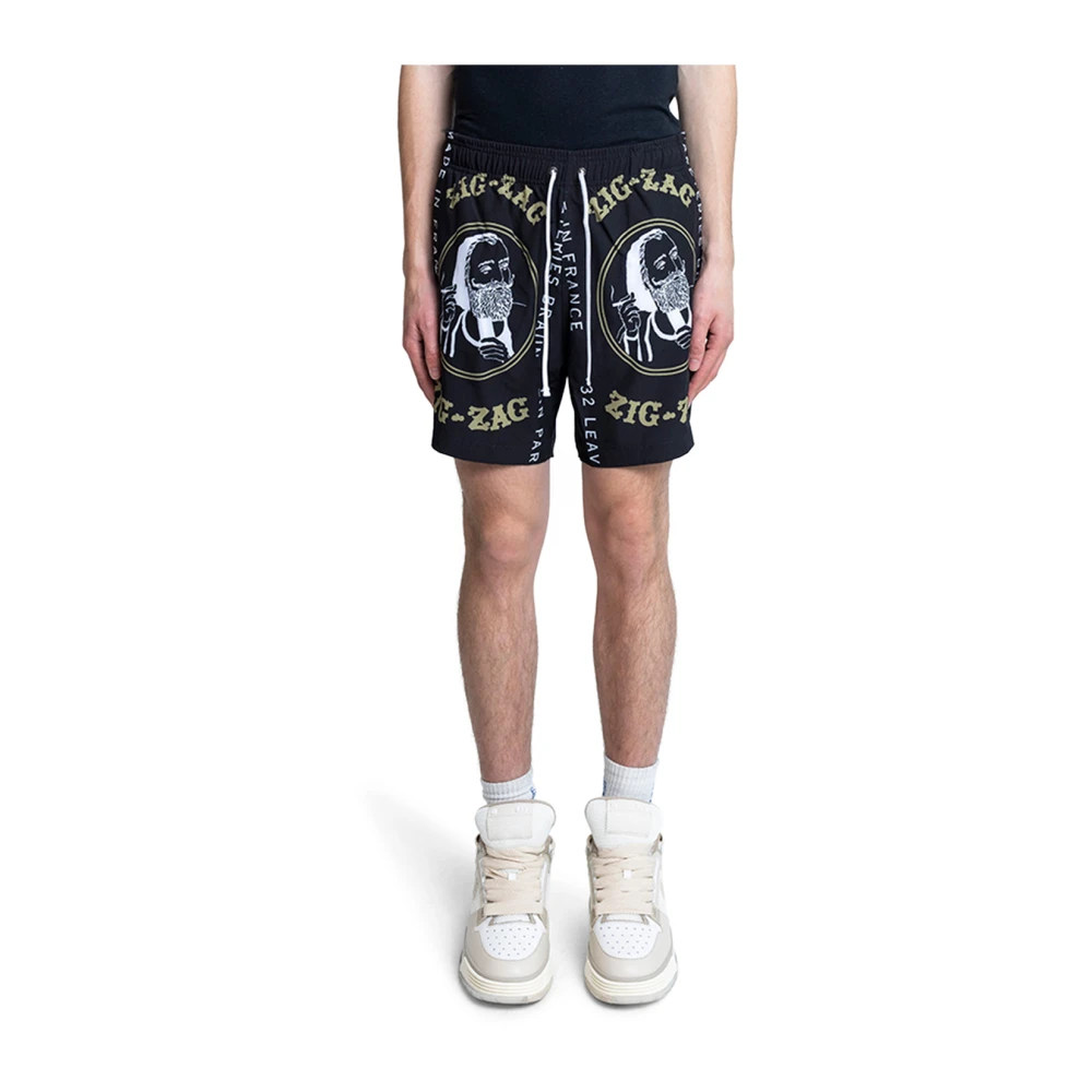 Amiri Resort Club Zwembroek in Zwart Black Heren