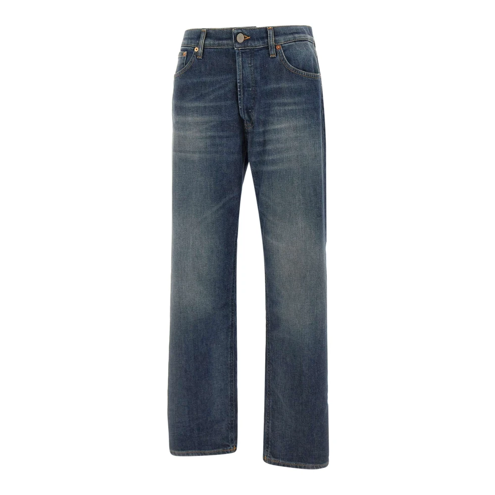 Dondup Icon Vrouwen Blauwe Wijde Pijp Jeans Blue Dames