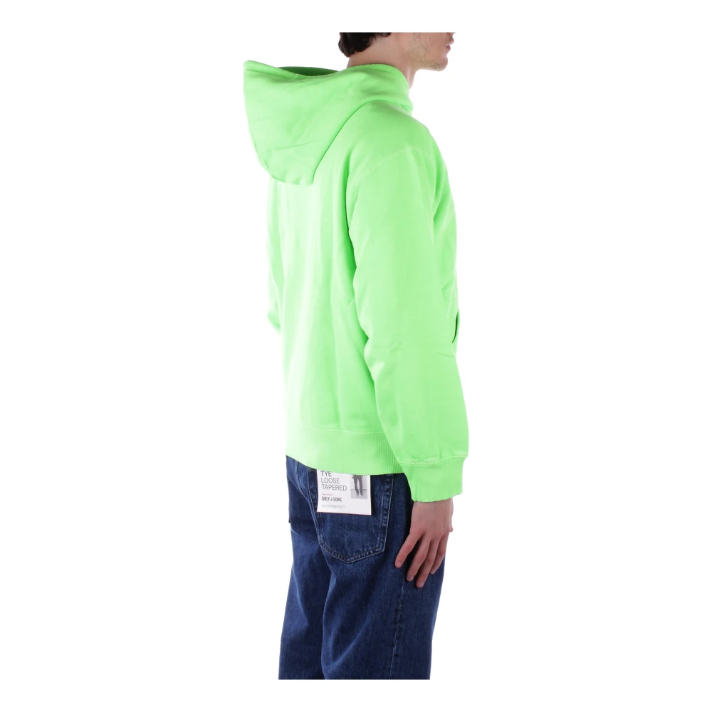 Carhartt WIP Logo Front Hoodie Truien Green Heren