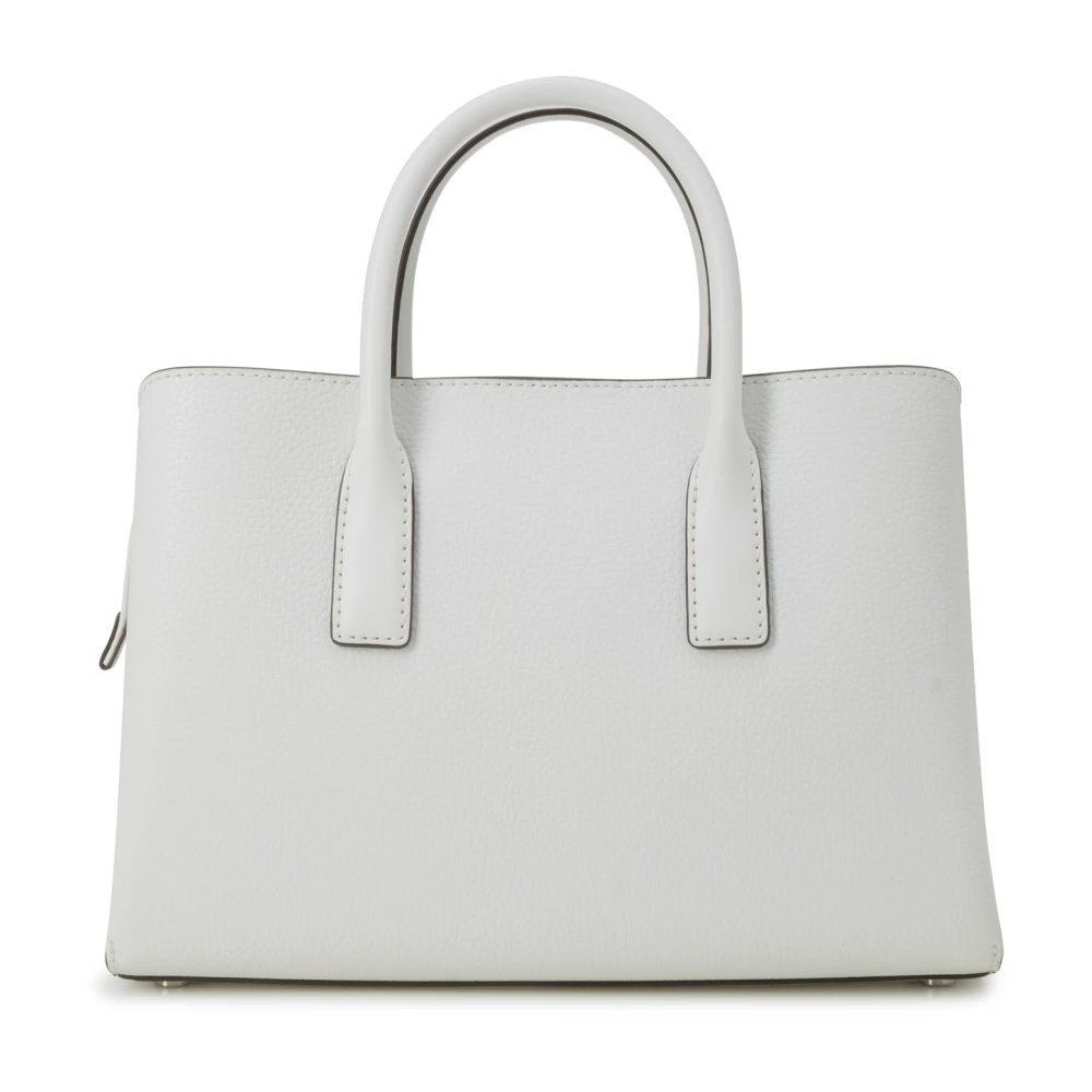 Michael Kors Handtas van generfd leer met zilveren studs White Dames