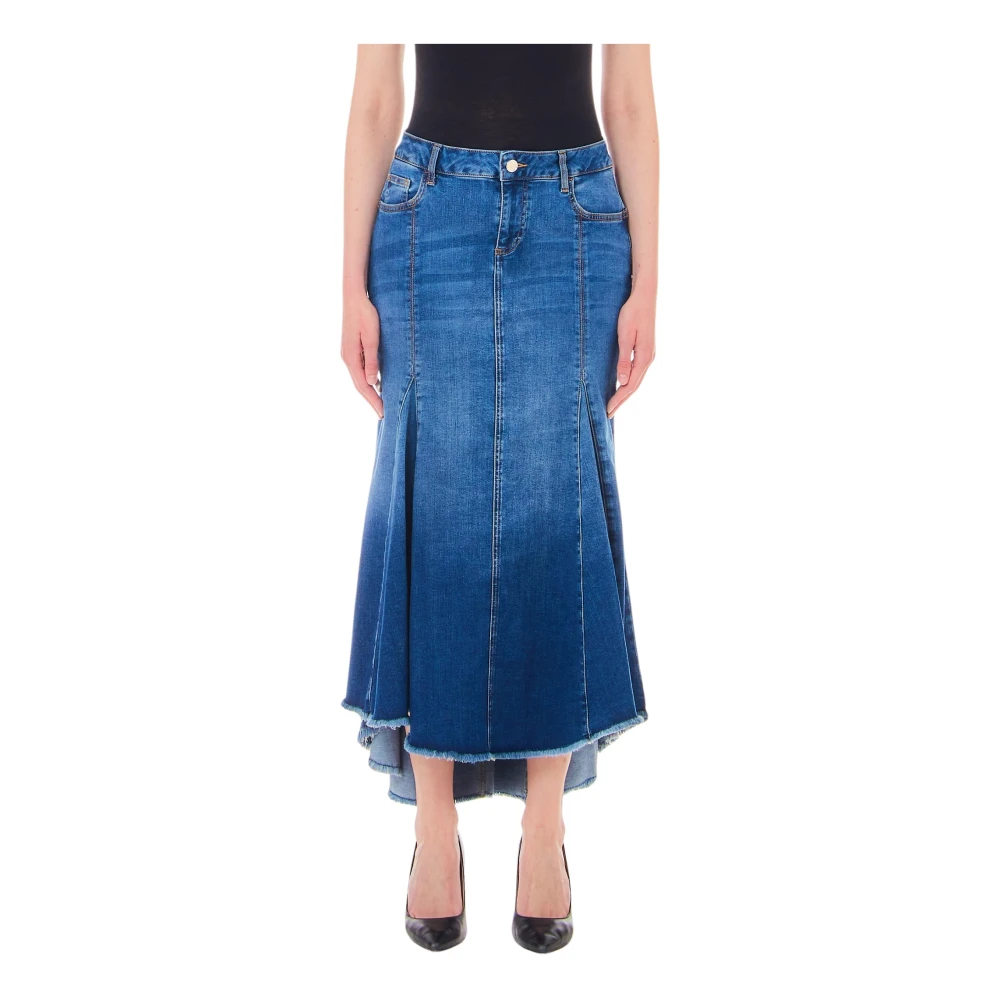 Liu Jo Midi Skirts Blue Dames