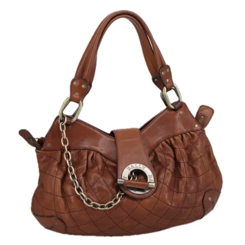 Bally Pre-owned Leather handbags Brown Dames