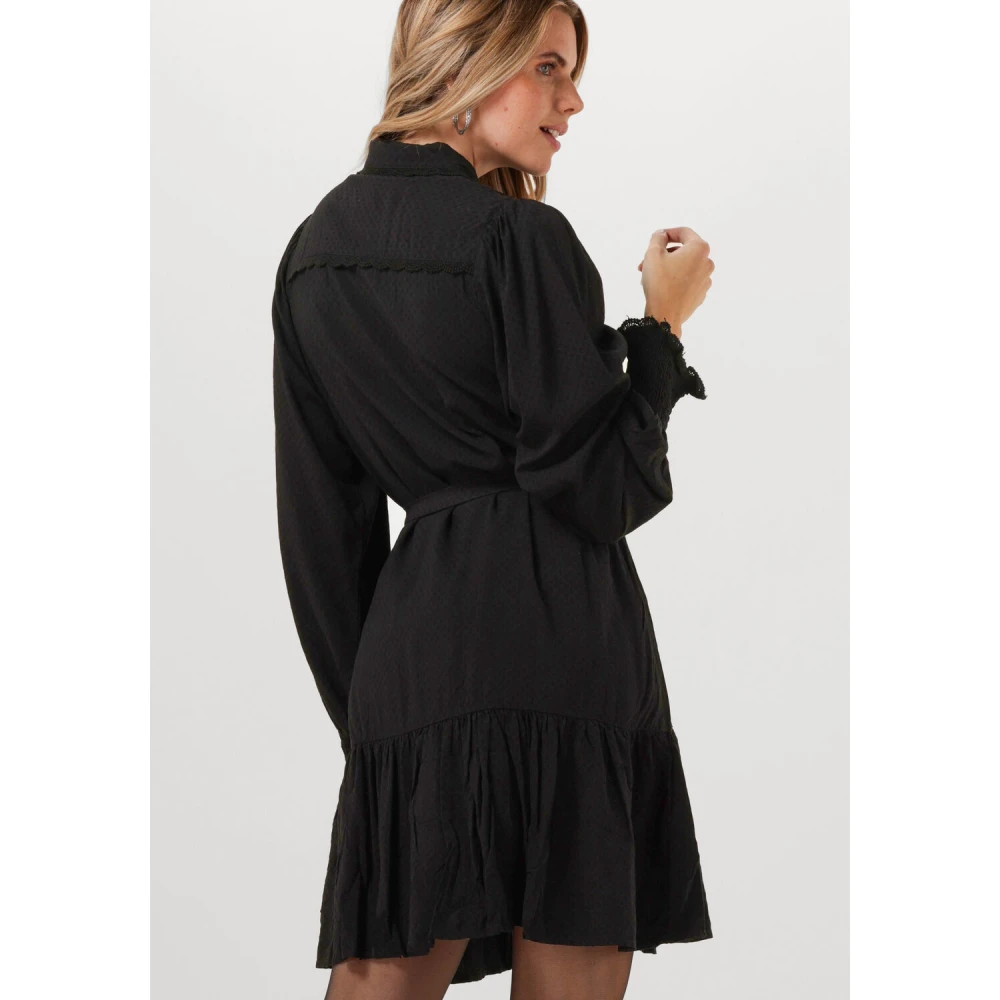 Y.A.S Zwarte Shirtjurk Yastilera Ls Black Dames
