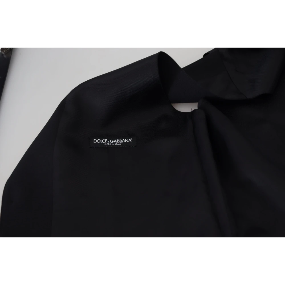 Dolce & Gabbana Elegante Zwarte Formele Vest Black Heren