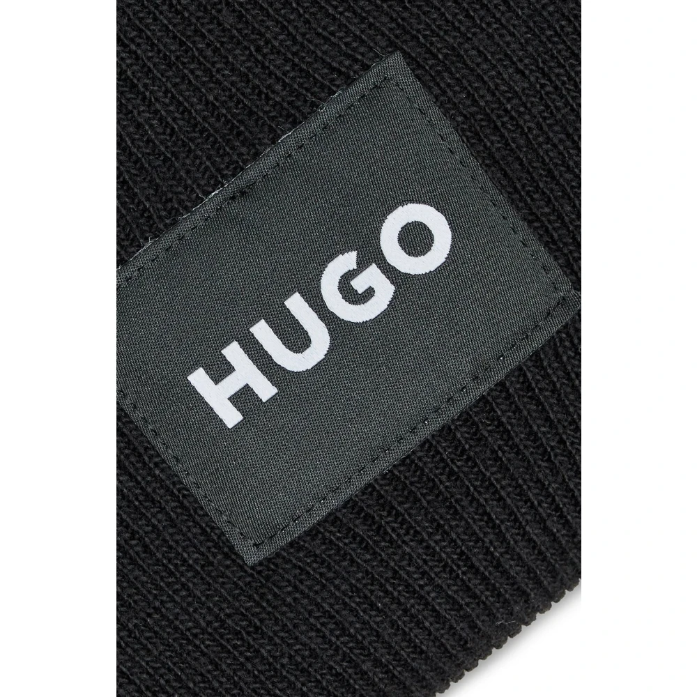 Hugo Boss Heren Beanie Muts Black Heren