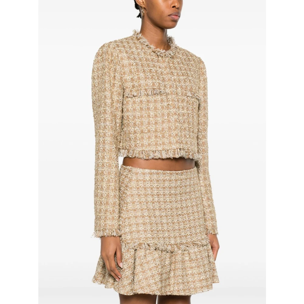 Twinset Irish Cream Bouclè Kort Jack Beige Dames