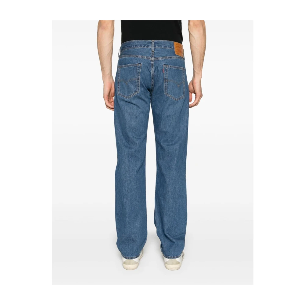 Levi's Blauwe Denim Jeans met Whiskering Effect Blue Heren