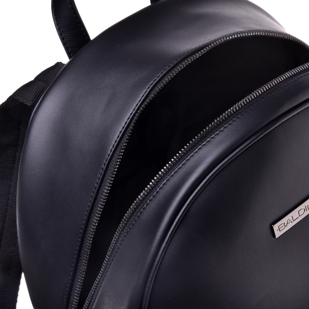 Baldinini Backpack in black speckled leather Black Heren