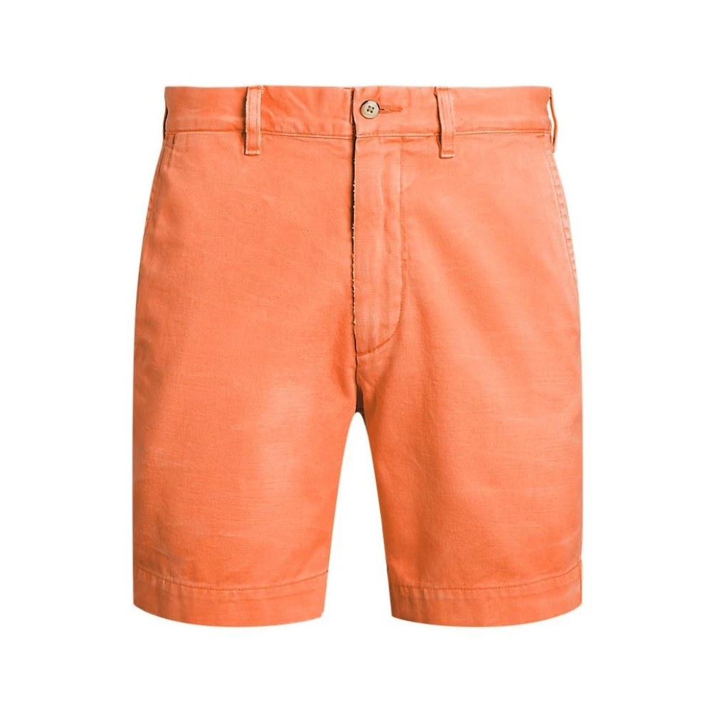 Ralph Lauren Oranje Chino Shorts Straight Fit Orange Heren