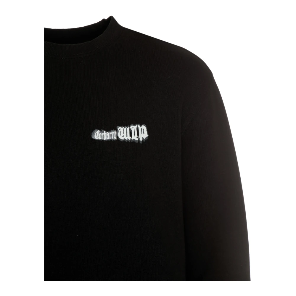 Carhartt WIP Grafische Print Sweatshirt Loose Fit Black Heren
