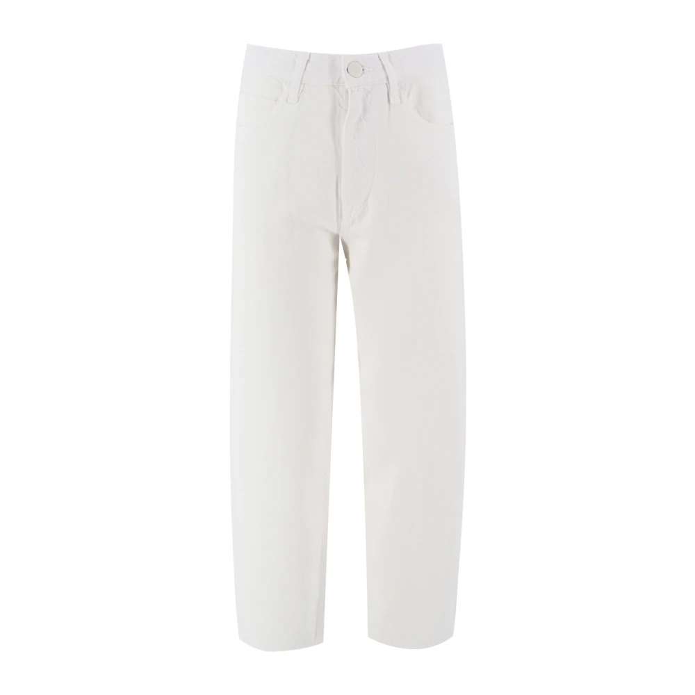 Pinko Vida ben högmidjade vita jeans White, Dam