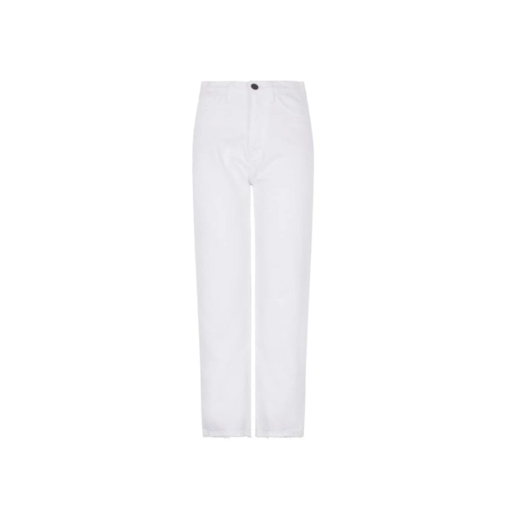 3X1 Vintage Cropped Jeans in Optic White Dames