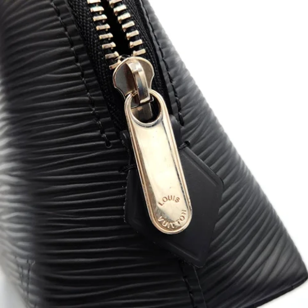 Louis Vuitton Vintage Pre-owned Leather pouches Black Dames