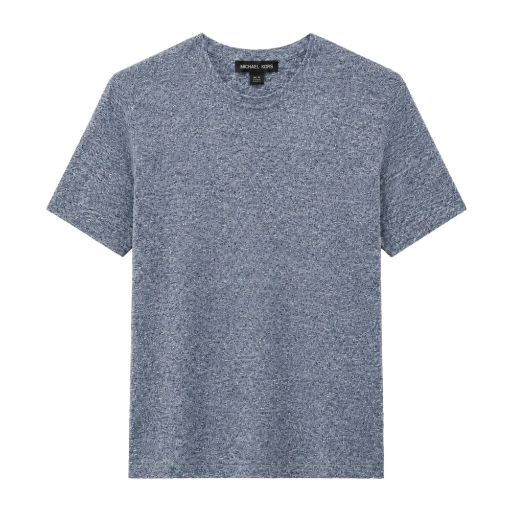 Michael Kors Men's Blue T-Shirts, L, Maglia In Filo M/M