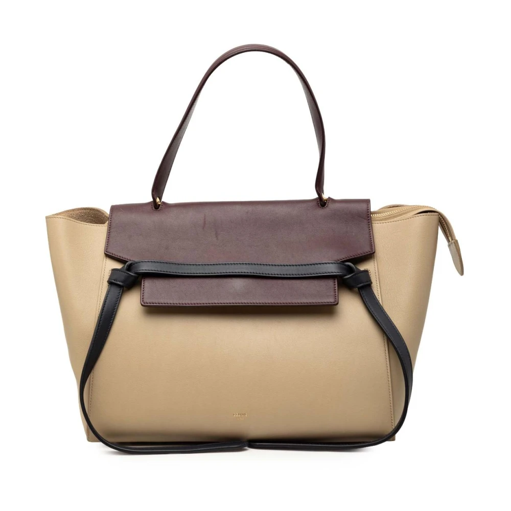 Celine Vintage Women's Brown Pre-Owned Leather Handbag