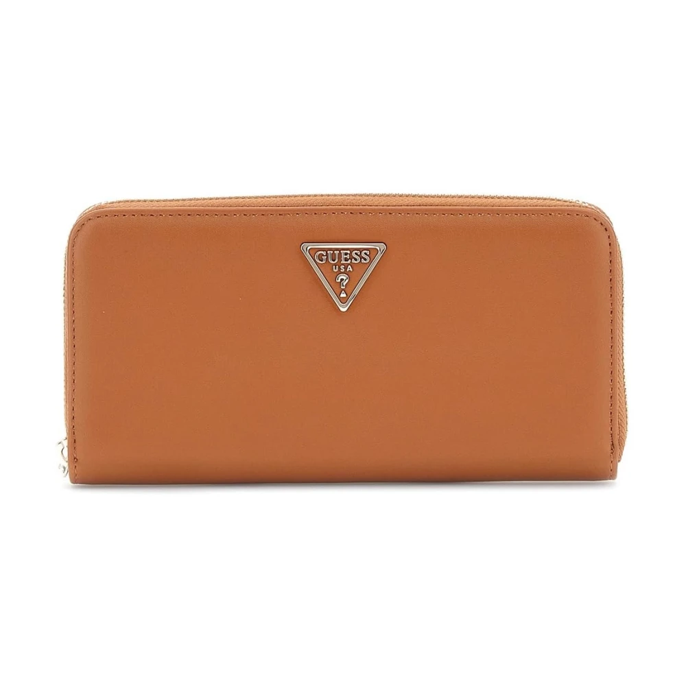 Guess Brown Portafoglio Zip Around Talent Slg Large Con Bracciale. - Female - Wallets & Cardholders - One Size - Accessories